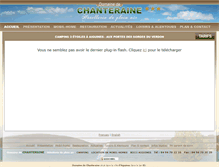 Tablet Screenshot of camping-chanteraine.com